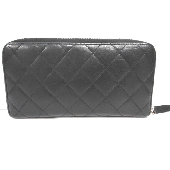 CHANEL Long Wallet Matelasse Lambskin Black - Picture 2 of 10